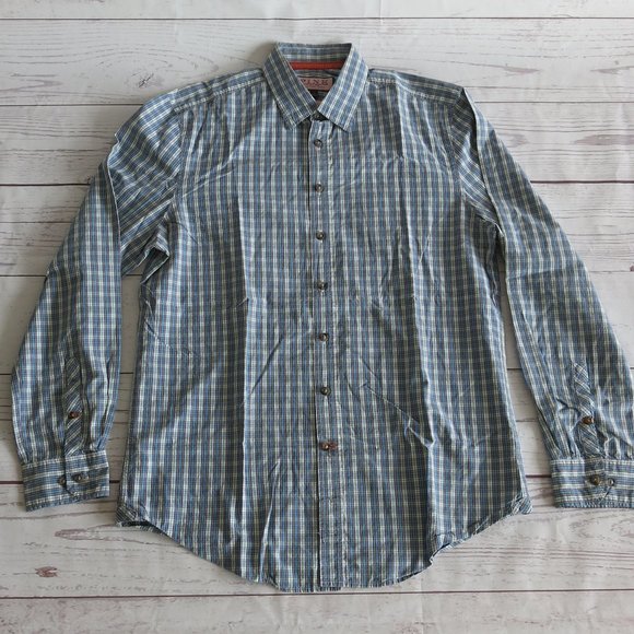 Pink Thomas Pink Multi Color Plaids Button Down Long Sleeve Casual Shirt Medium - Picture 4 of 7